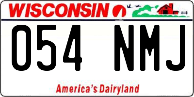 WI license plate 054NMJ