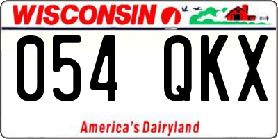 WI license plate 054QKX