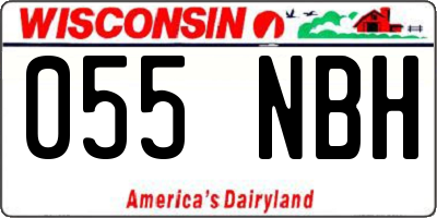 WI license plate 055NBH