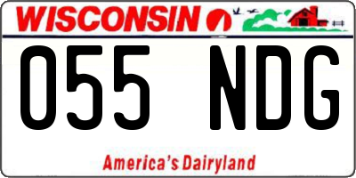 WI license plate 055NDG