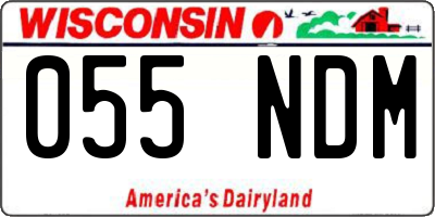 WI license plate 055NDM