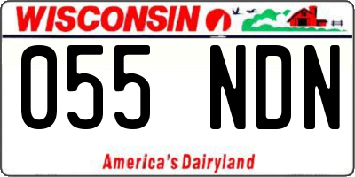 WI license plate 055NDN