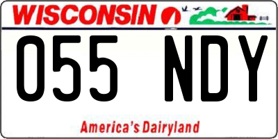 WI license plate 055NDY