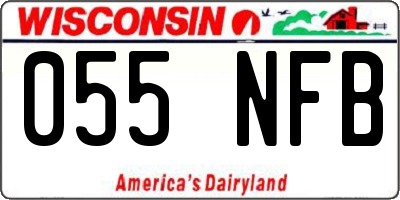 WI license plate 055NFB