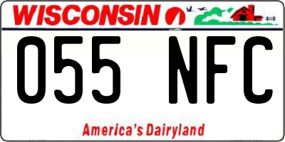 WI license plate 055NFC