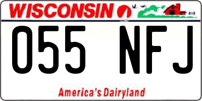 WI license plate 055NFJ