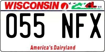 WI license plate 055NFX