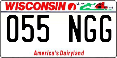WI license plate 055NGG