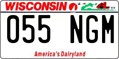 WI license plate 055NGM