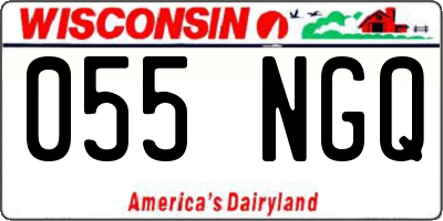 WI license plate 055NGQ