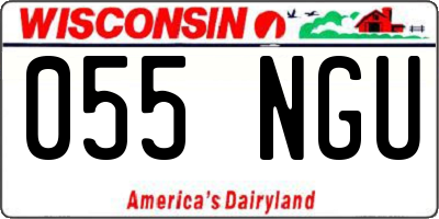 WI license plate 055NGU