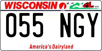 WI license plate 055NGY