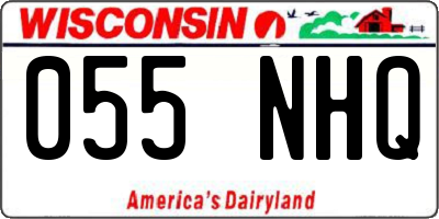WI license plate 055NHQ