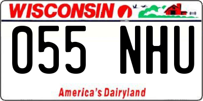 WI license plate 055NHU