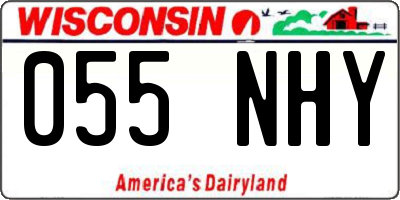 WI license plate 055NHY