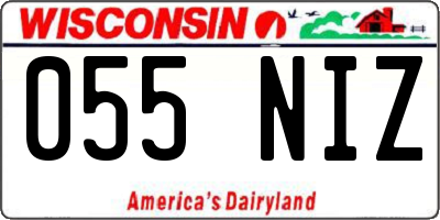 WI license plate 055NIZ