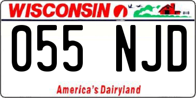 WI license plate 055NJD