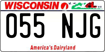 WI license plate 055NJG