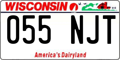 WI license plate 055NJT