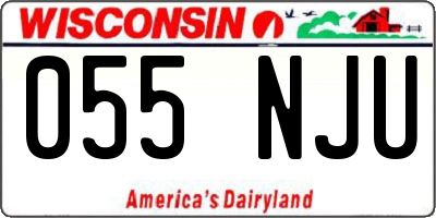 WI license plate 055NJU
