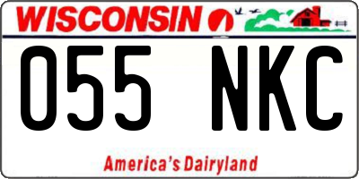 WI license plate 055NKC