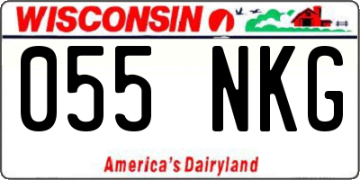 WI license plate 055NKG