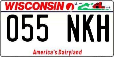 WI license plate 055NKH