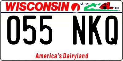 WI license plate 055NKQ