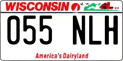 WI license plate 055NLH