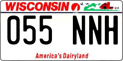 WI license plate 055NNH