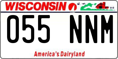 WI license plate 055NNM