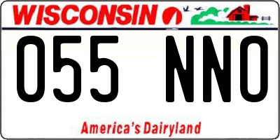 WI license plate 055NNO
