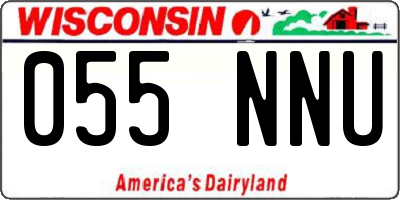 WI license plate 055NNU