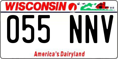 WI license plate 055NNV