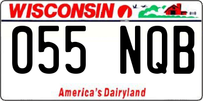 WI license plate 055NQB