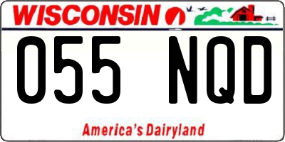WI license plate 055NQD
