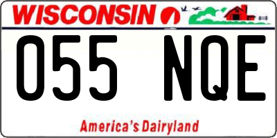 WI license plate 055NQE