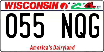 WI license plate 055NQG
