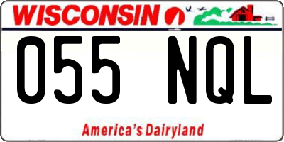 WI license plate 055NQL