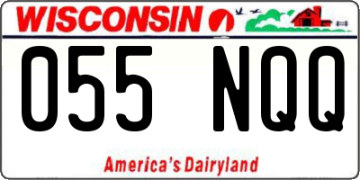 WI license plate 055NQQ