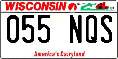 WI license plate 055NQS