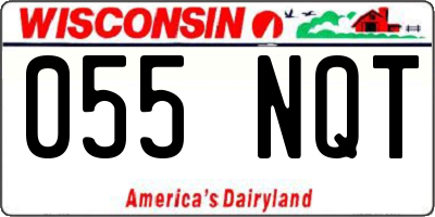 WI license plate 055NQT
