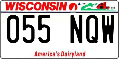 WI license plate 055NQW