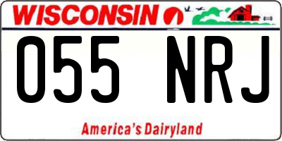WI license plate 055NRJ