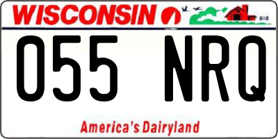 WI license plate 055NRQ