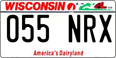 WI license plate 055NRX