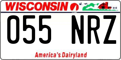 WI license plate 055NRZ