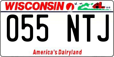 WI license plate 055NTJ