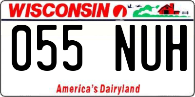 WI license plate 055NUH