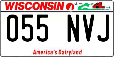 WI license plate 055NVJ